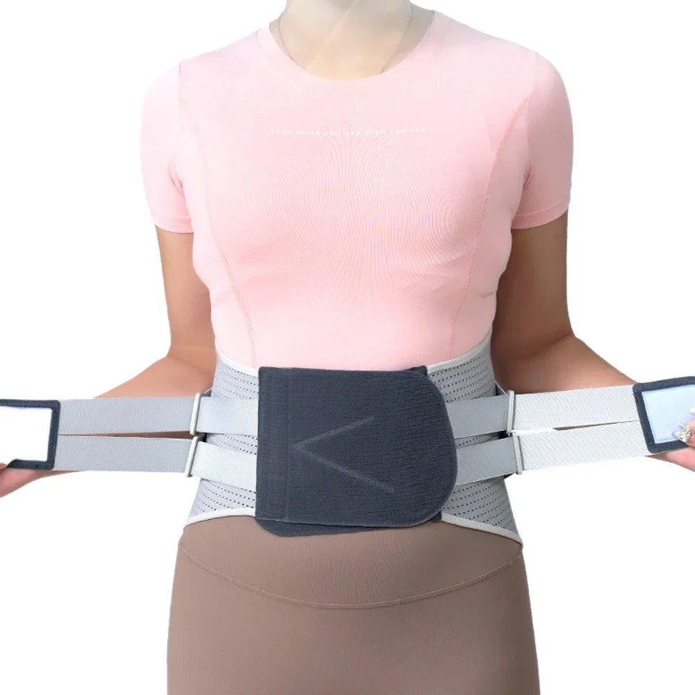 Faja Lumbar Ajustable con Almohadilla Ergonómica | Soporte de Espalda para Alineación de Columna, Ciática, Escoliosis y Hernias – Unisex