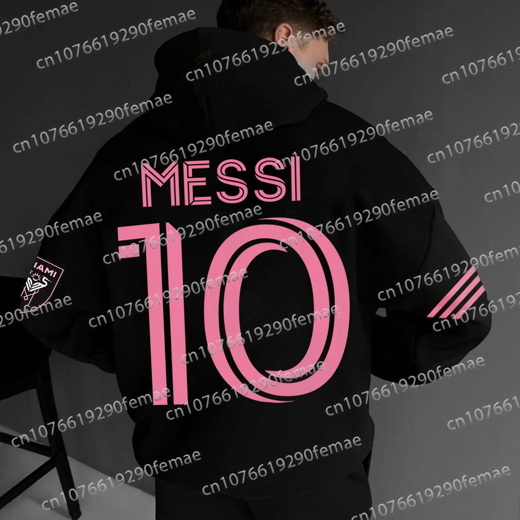Sudadera Deportiva de Hombre con Estampado de Messi | Hoodie Casual para Uso Diario, Exterior y Ocio | Cómoda, Moderna y Versátil