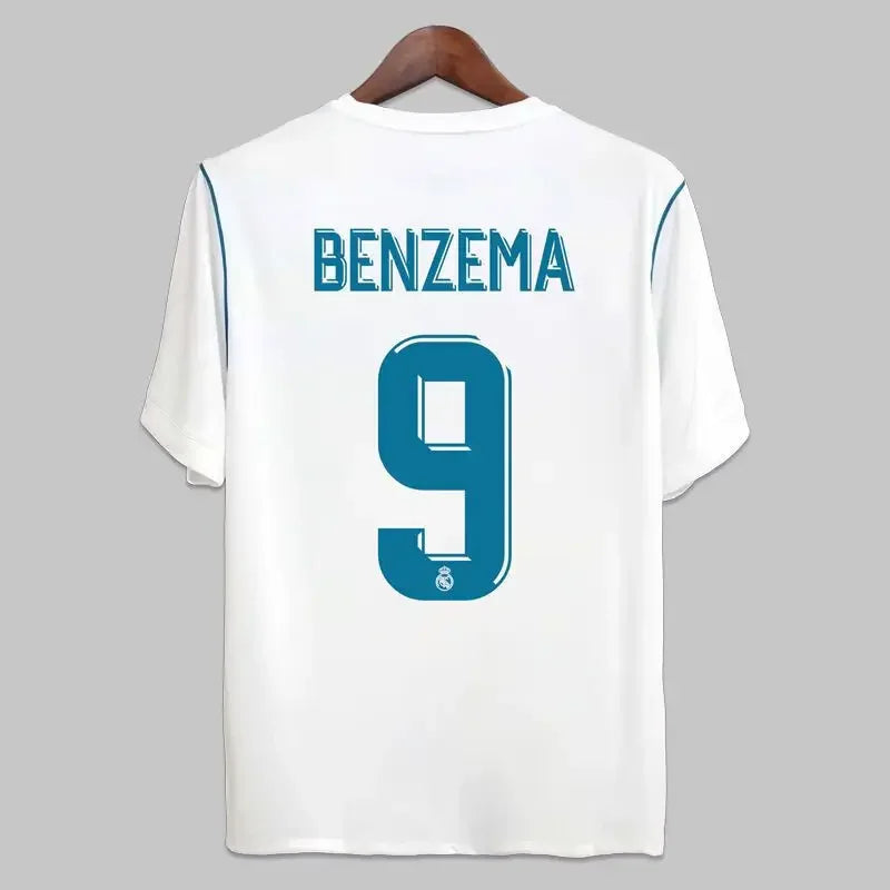 No.10 17_18 Champions League Final Edition Real Madrid Home Jersey Fan Edition Adult Children's Leisure Sports T-Shirt