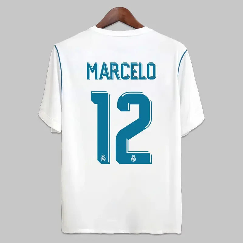 No.10 17_18 Champions League Final Edition Real Madrid Home Jersey Fan Edition Adult Children's Leisure Sports T-Shirt