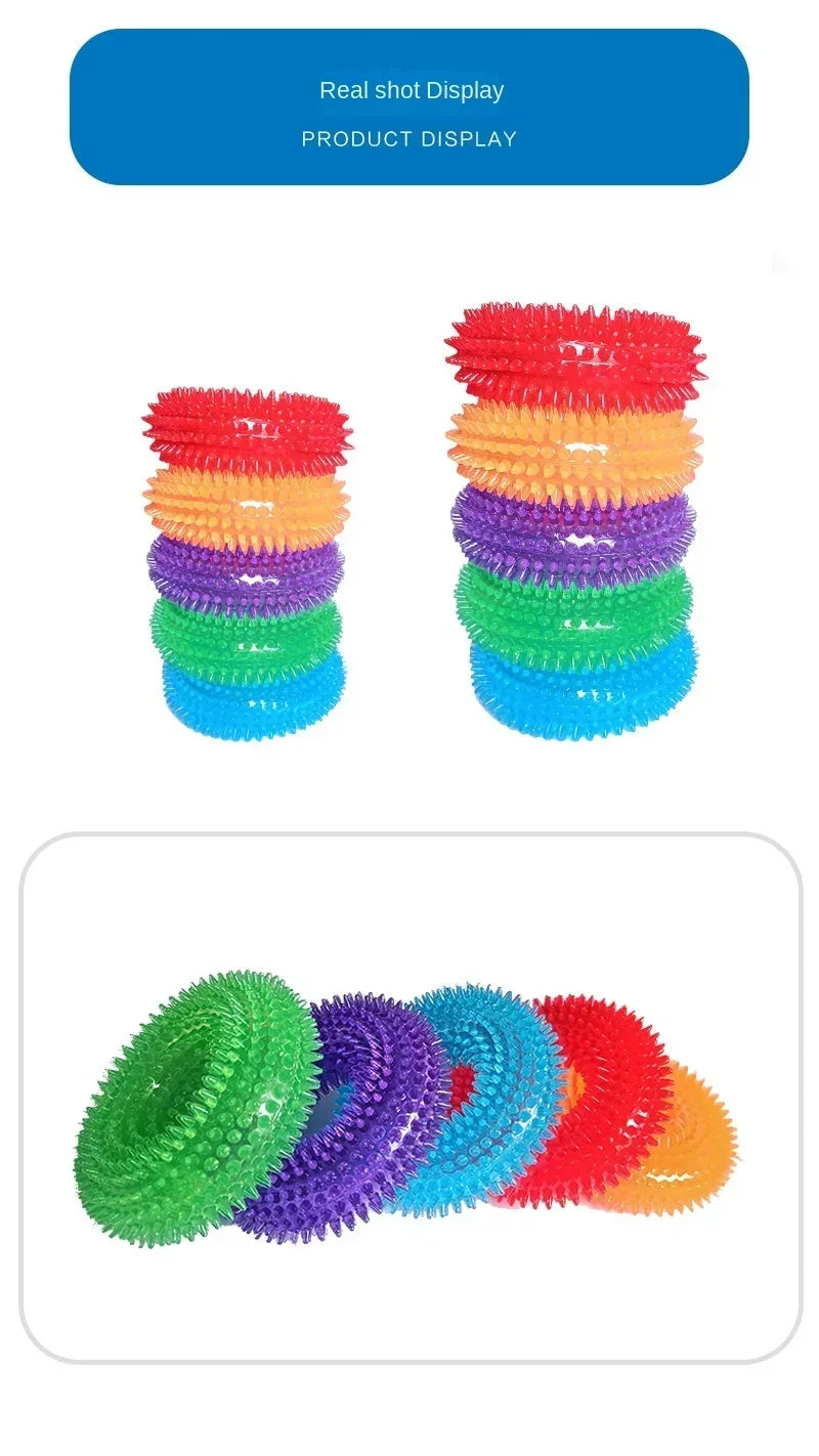 Dog toy sound balls are suitable for pets to resist biting, squeezing, chewing, gripping, and grinding their teeth