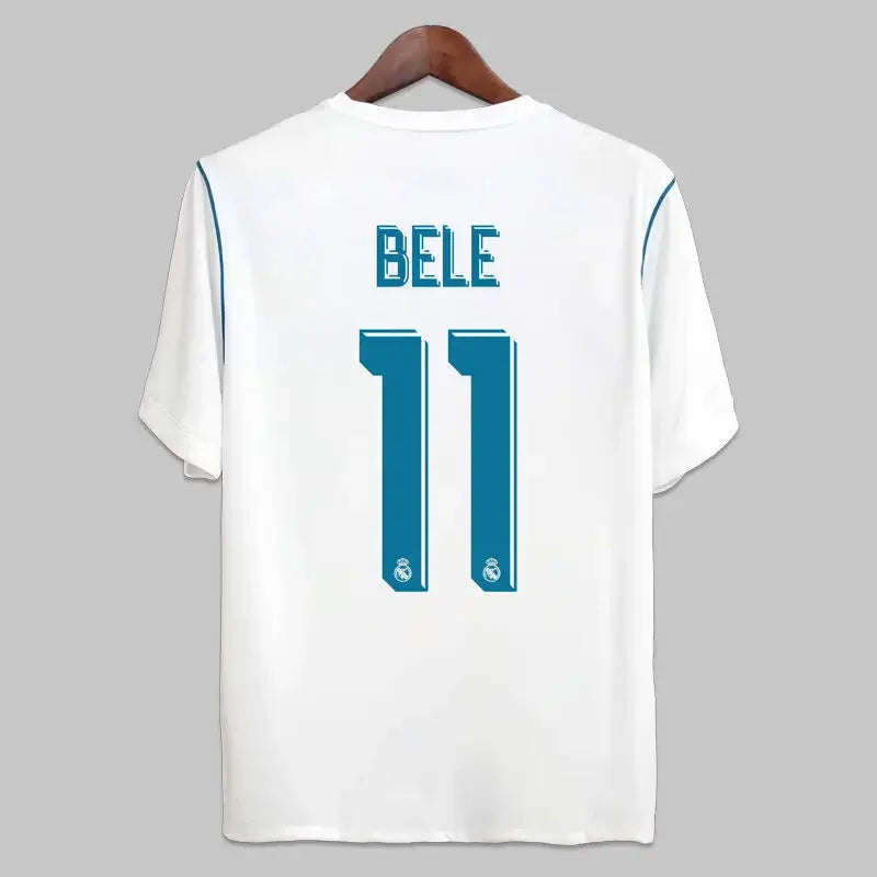 No.10 17_18 Champions League Final Edition Real Madrid Home Jersey Fan Edition Adult Children's Leisure Sports T-Shirt