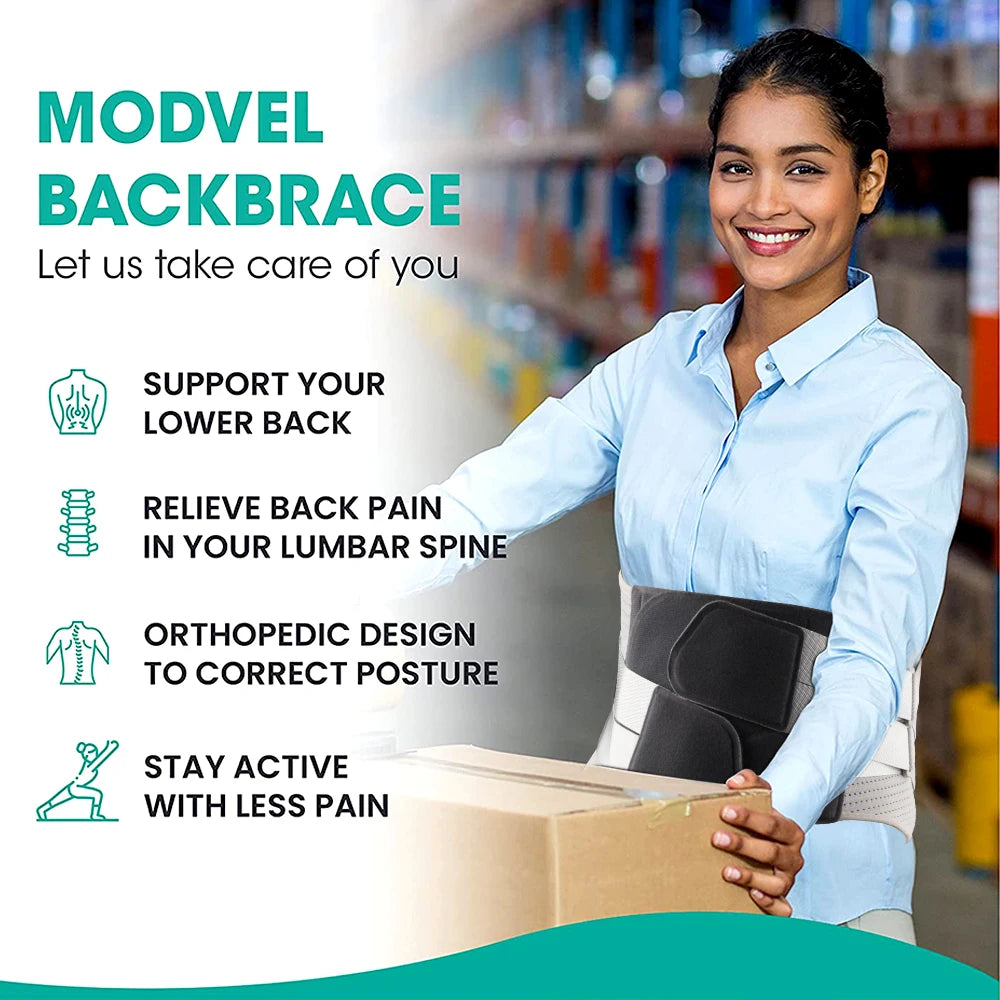 Faja Lumbar Ajustable con Almohadilla Ergonómica | Soporte de Espalda para Alineación de Columna, Ciática, Escoliosis y Hernias – Unisex