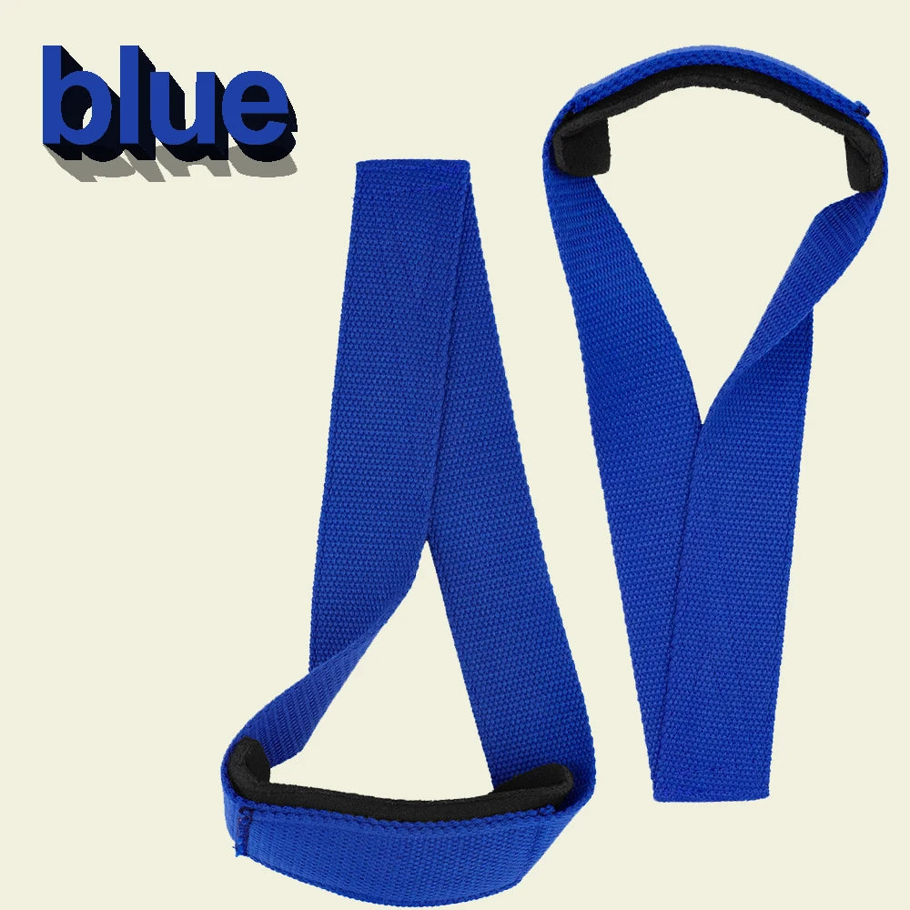 MKAS 1 Pair Gym Lifting Straps Fitness Gloves Anti-slip Hand Wraps Wrist Straps Support For Weight Lifting Powerlifting Training